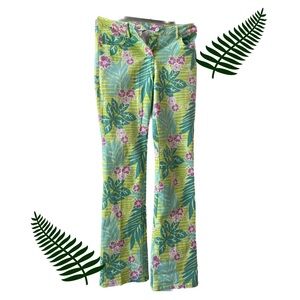 LILLY PULITZER | Floral Tropical Print Cotton & Spandex Jeans  | Women’s Size 0